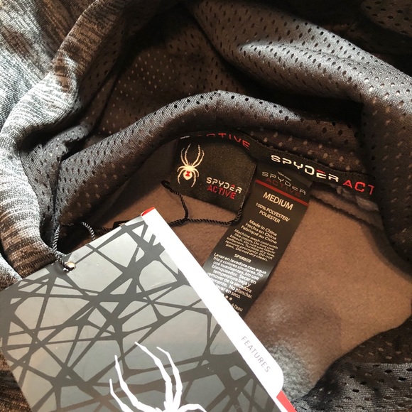 NWT Spyder Active PullOver Sweater With Hoodie - Picture 9 of 11